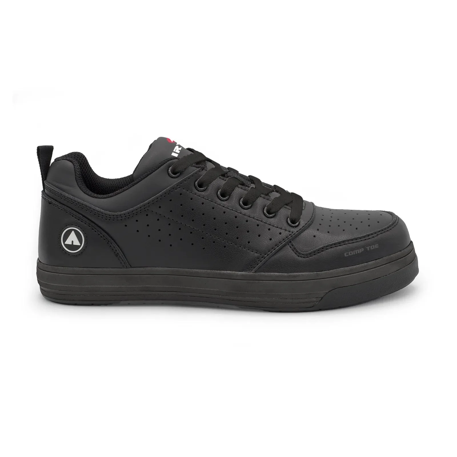 Arena Composite Toe Work Shoes – Black/Black