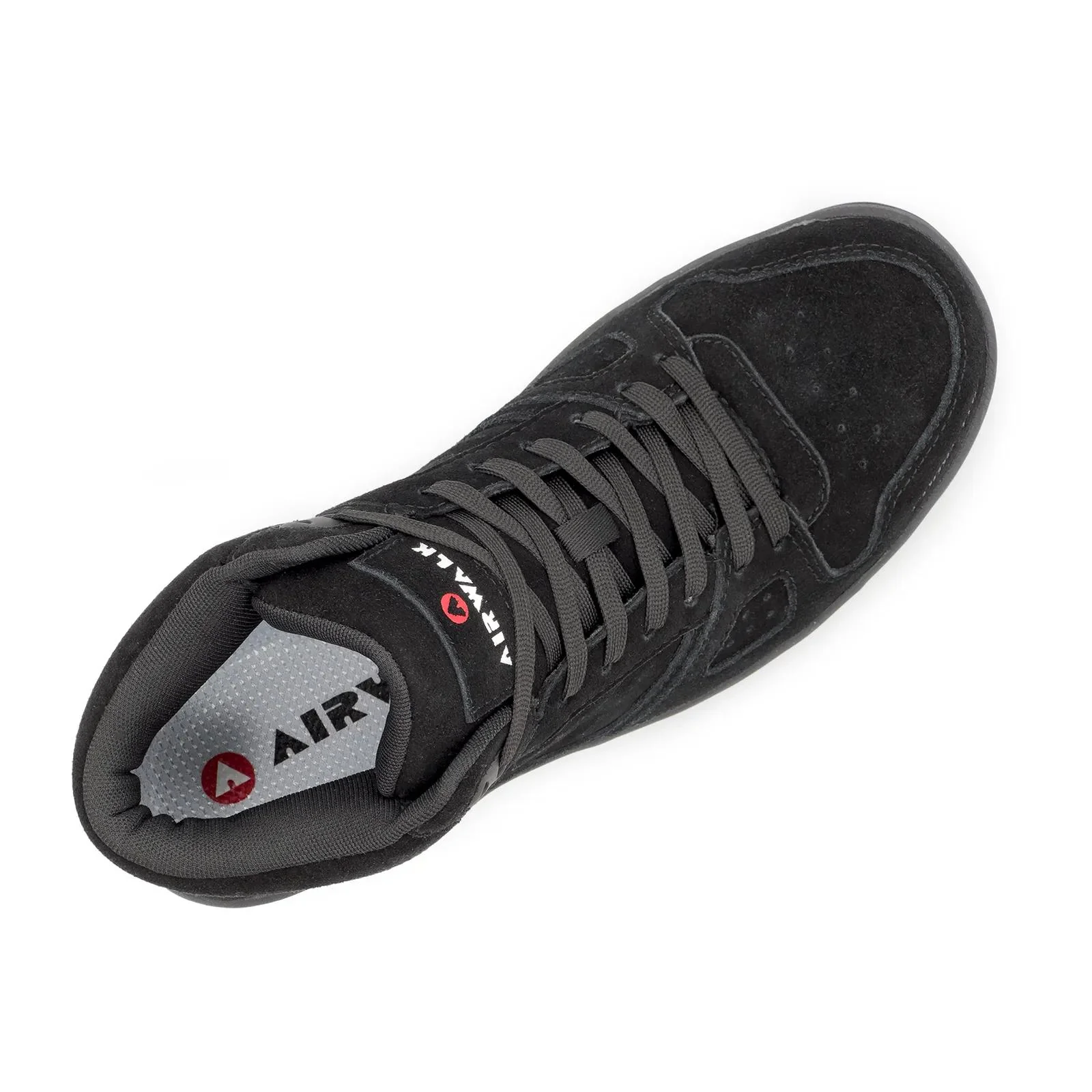 Mongo Suede Mid Composite Toe Work Boots – Black/Black - Image 2