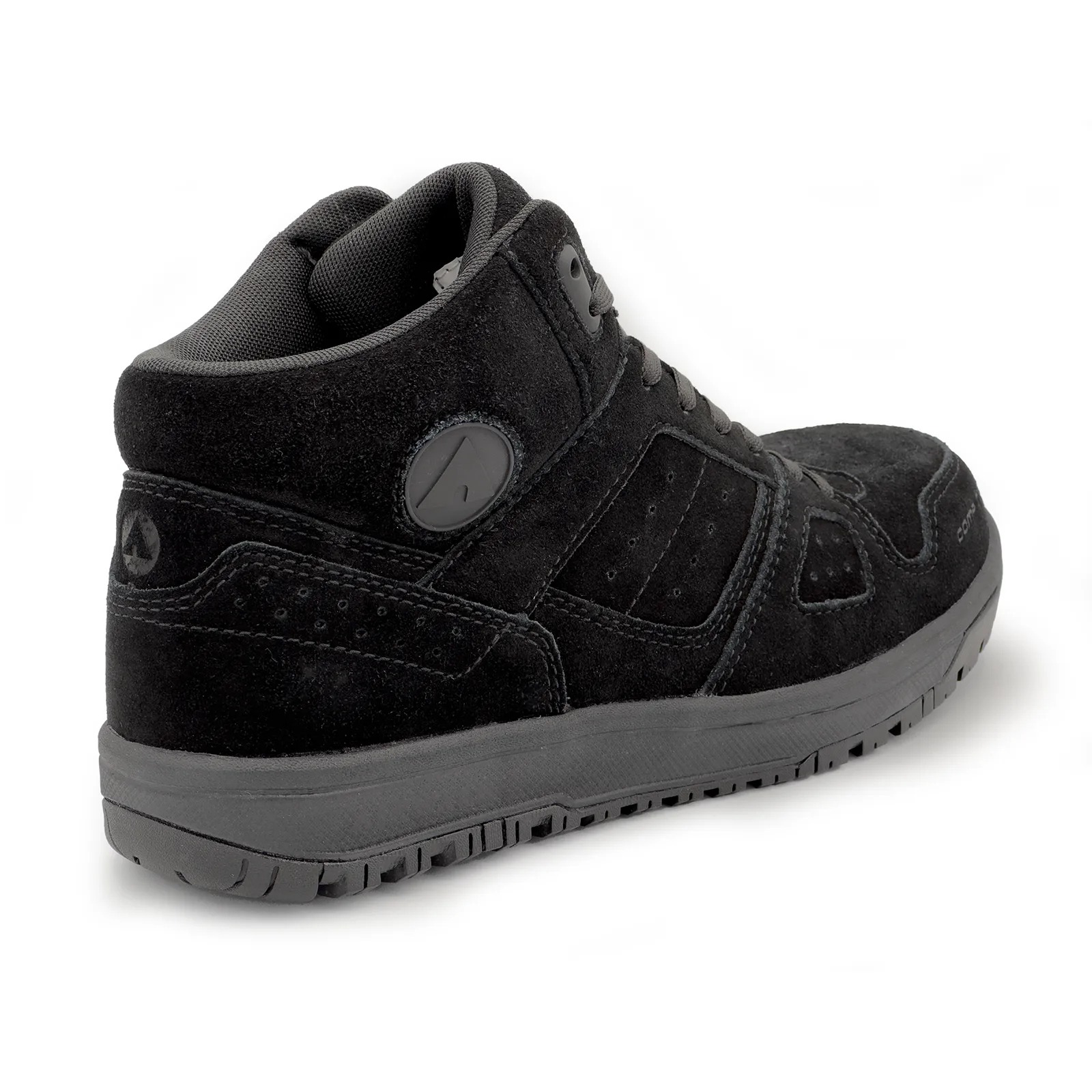 Mongo Suede Mid Composite Toe Work Boots – Black/Black - Image 5