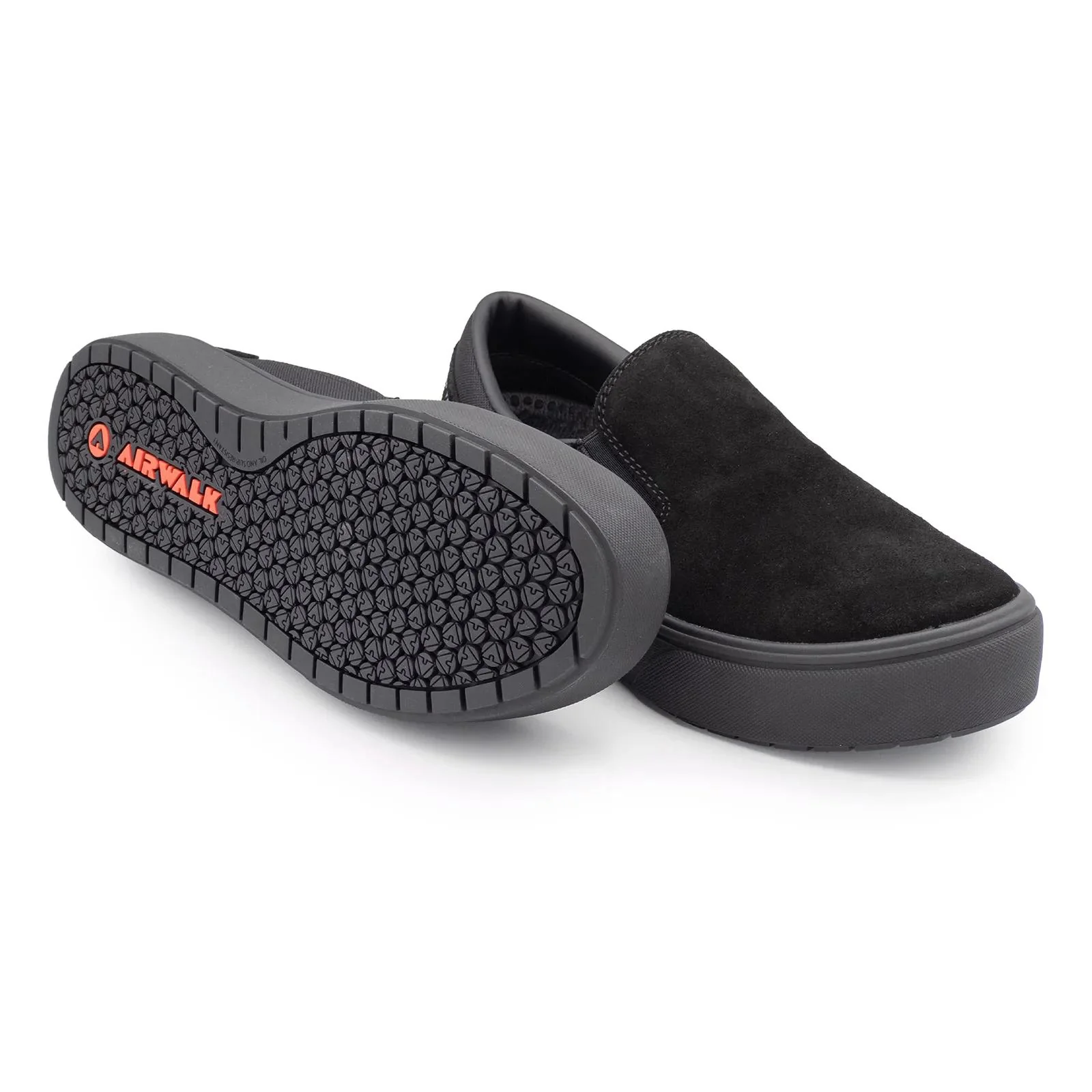 Venice Suede Slip-On SD10 Women’s Composite Toe Work Shoes – Black - Image 7