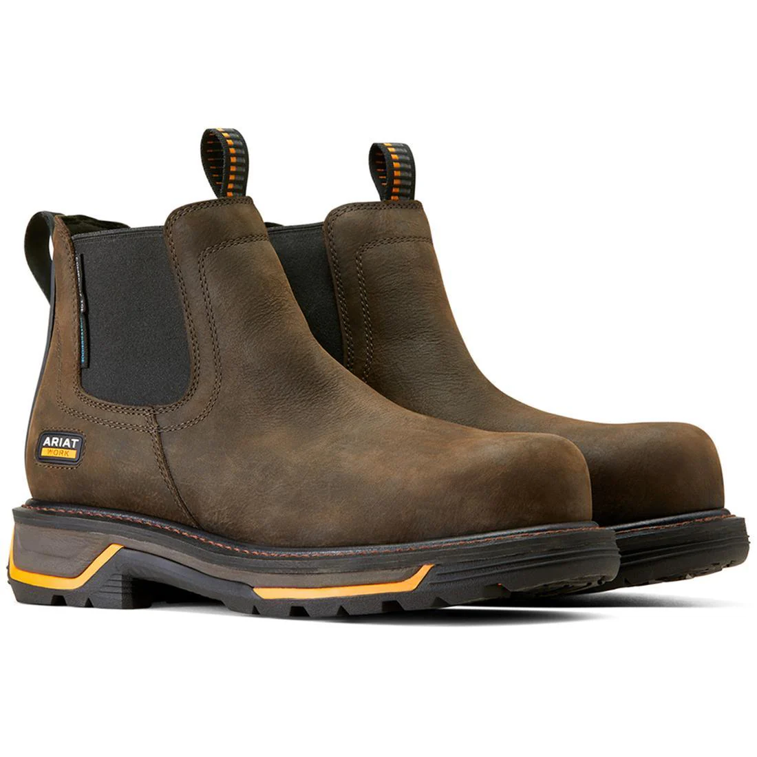 Big Rig Composite-Toe Waterproof Chelsea Work Boot Iron Coffee
