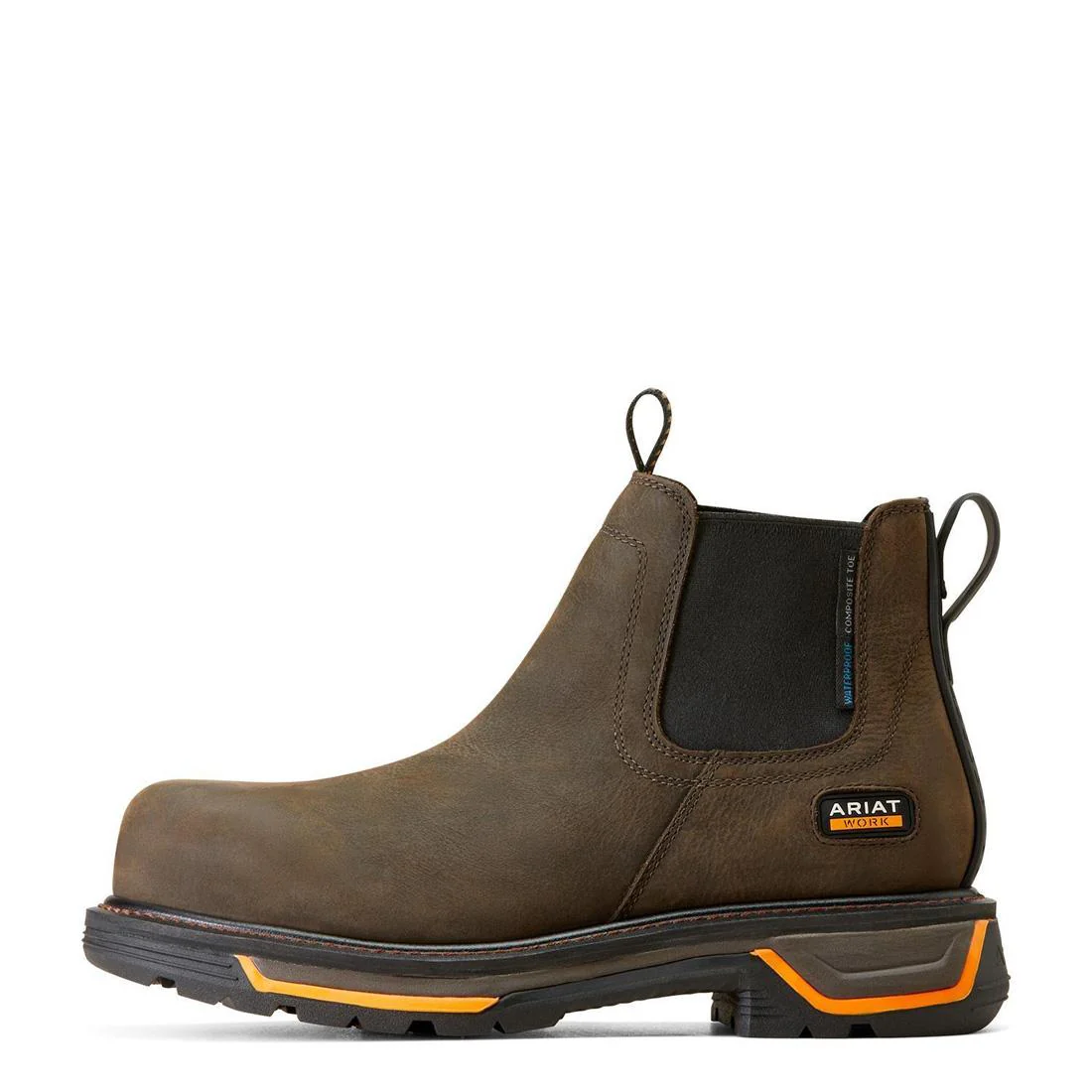 Big Rig Composite-Toe Waterproof Chelsea Work Boot Iron Coffee - Image 6