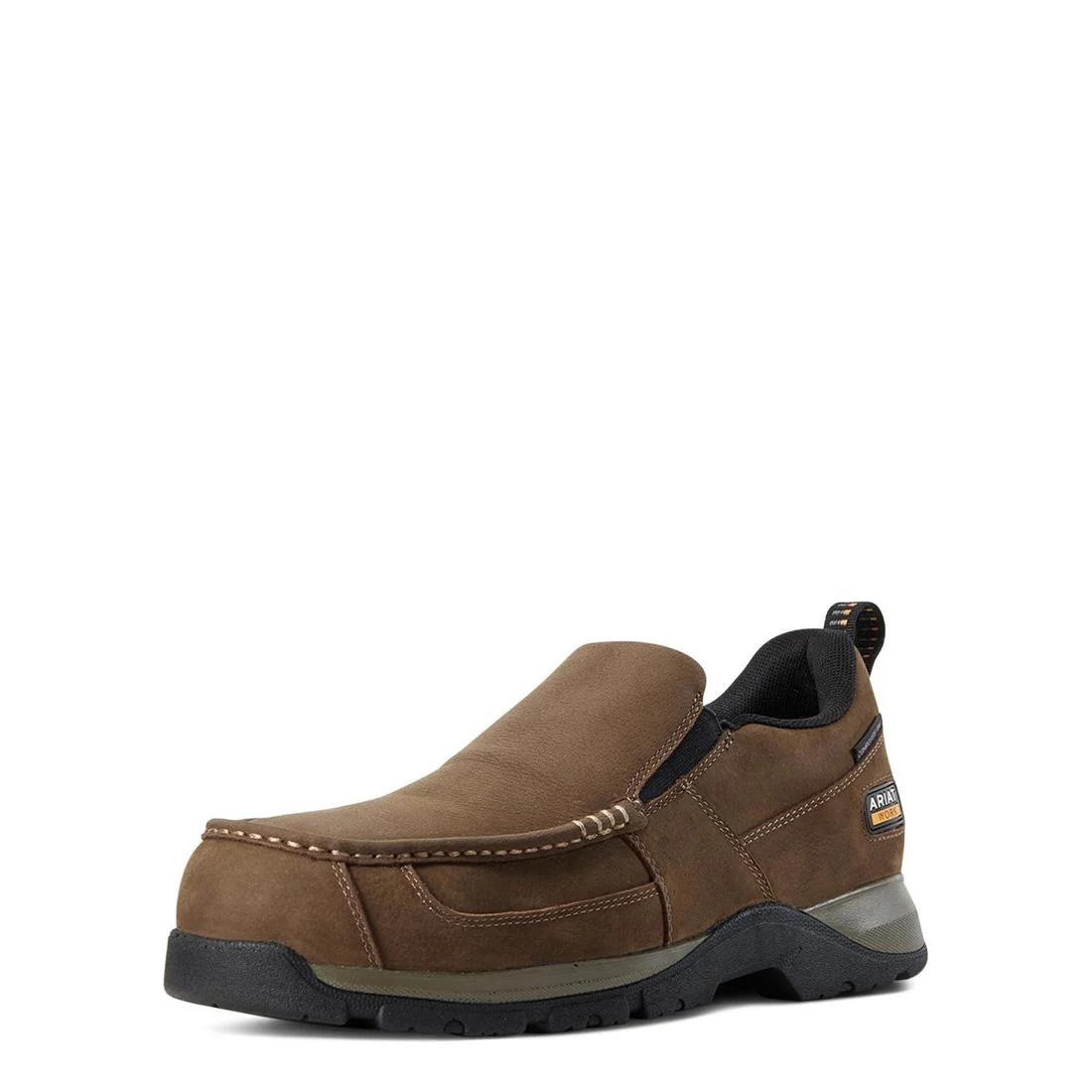 Edge LTE Composite-Toe SD Slip-On Work Shoe Dark Brown - Image 2