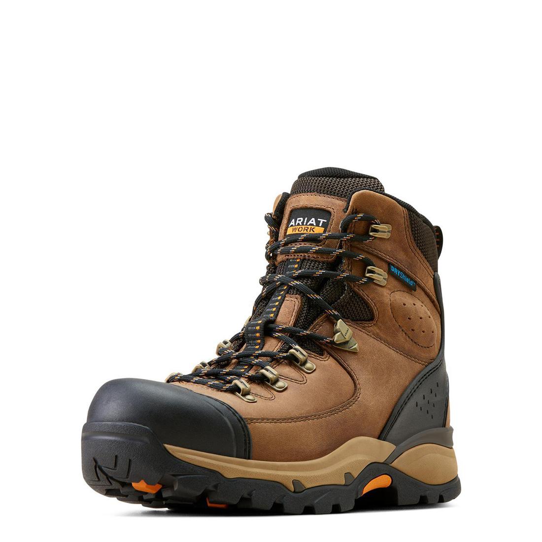 Endeavor 6 inch Soft-Toe Waterproof Work Boot Dusted Brown - Image 7