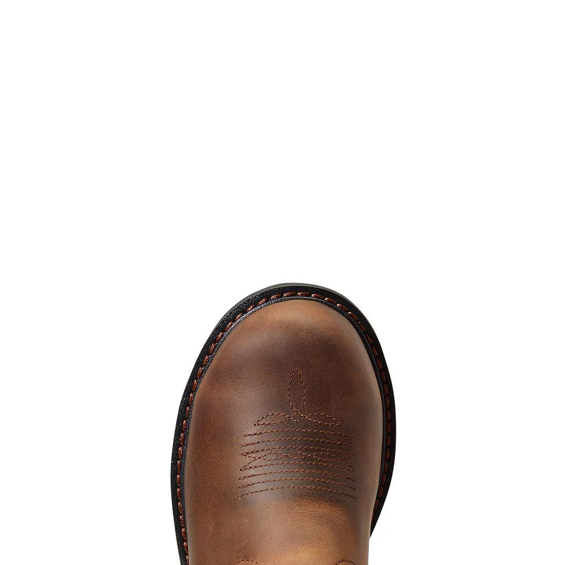 Fatbaby Work Women's Pull-On Steel Toe Work Boot - Brown - Image 3