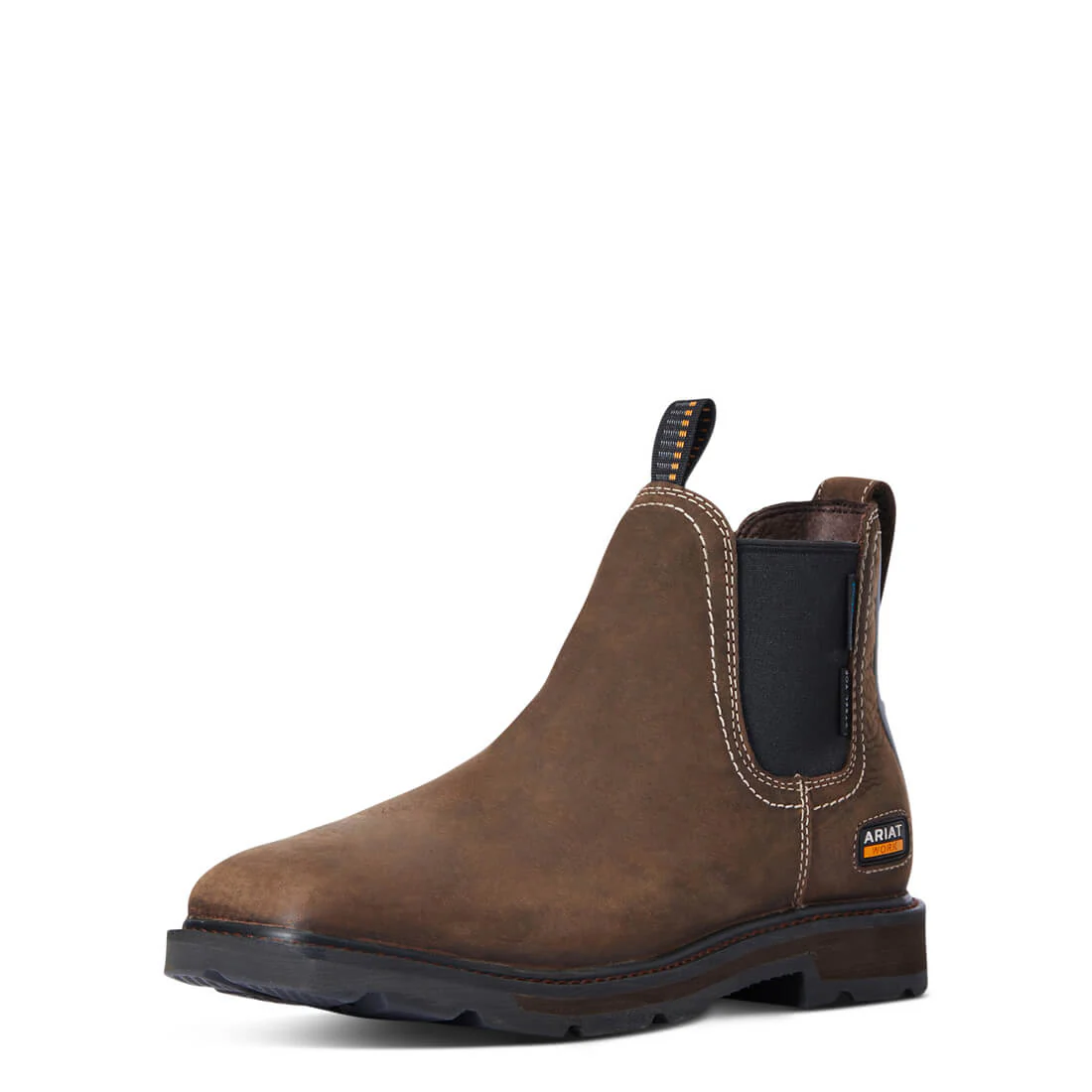 Groundbreaker Steel-Toe Waterproof Chelsea Work Boot Brown - Image 2