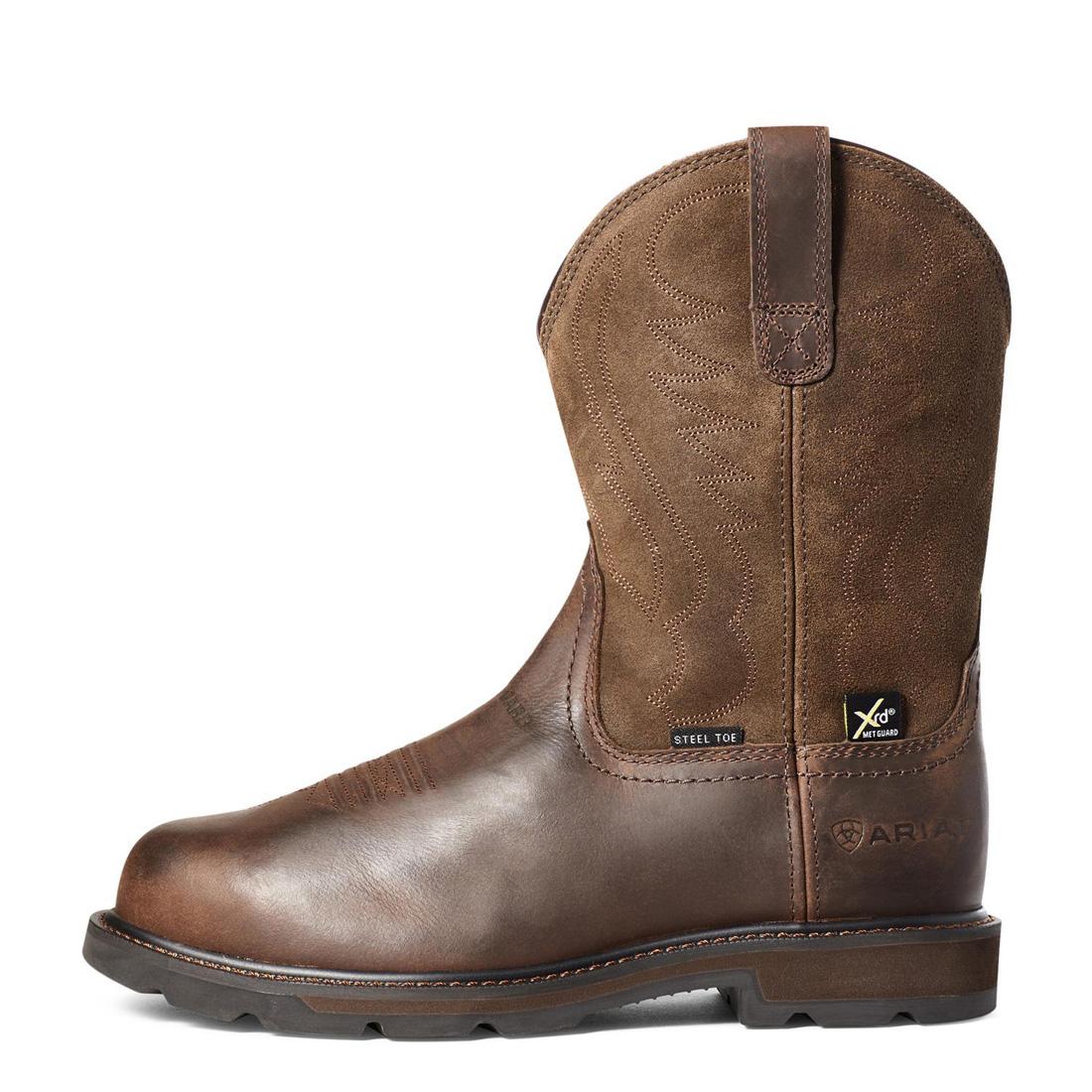 Groundbreaker Steel-Toe MetGuard Work Boot Brown - Image 6