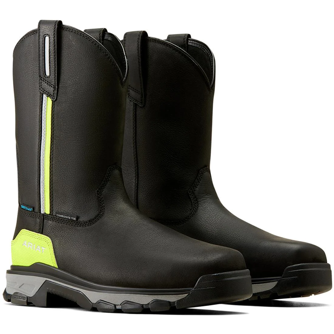 Intrepid Live Wire Composite-Toe Waterproof Work Boot Black