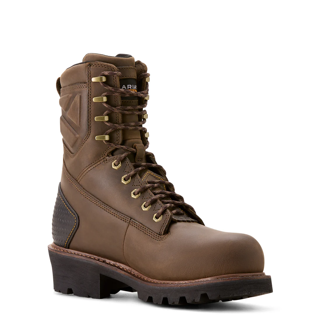 Powerline 8 inch Composite-Toe Waterproof 400g Work Boot Oily Distressed Brown - Image 2