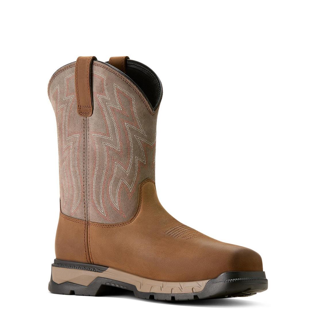 Rebar Flex Composite-Toe SD Work Boot Distressed Brown - Image 2