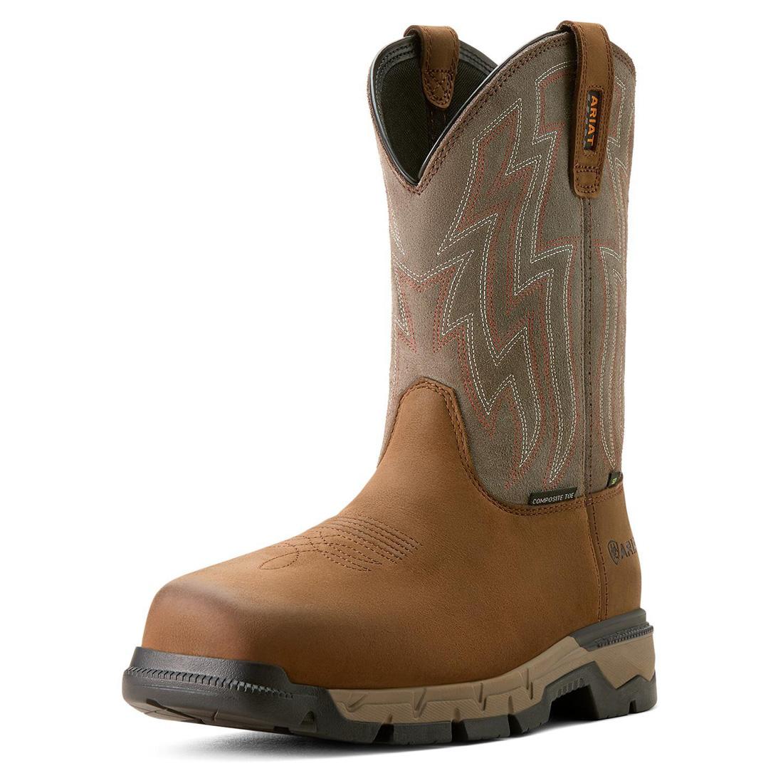 Rebar Flex Composite-Toe SD Work Boot Distressed Brown - Image 6