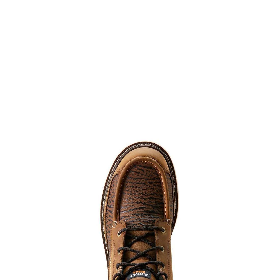 Rebar Lift Composite-Toe Chukka Work Boot Distressed Brown-Textured - Image 4