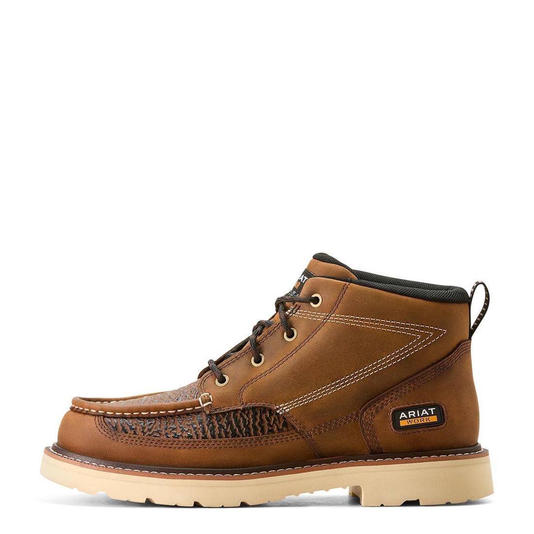 Rebar Lift Soft-Toe Chukka Boot Distressed Brown-Textured - Image 6