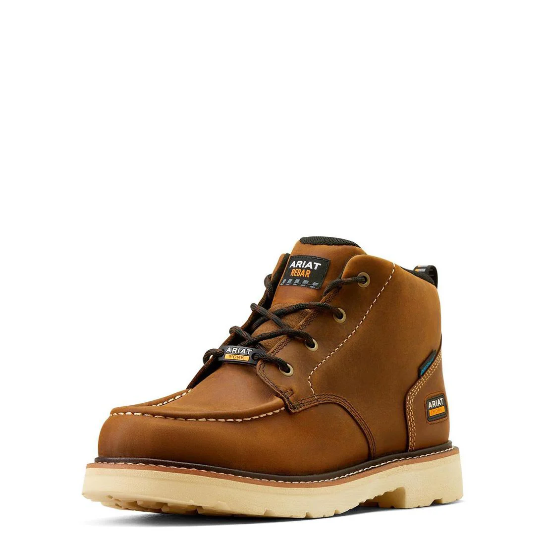 Rebar Lift Soft-Toe Waterproof Chukka Boot Distressed Brown - Image 8