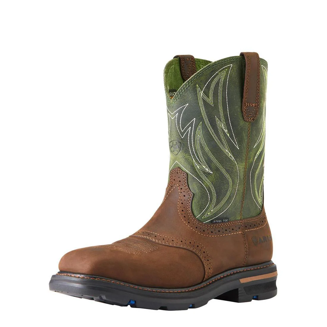 Sierra Shock Shield Steel-Toe Work Boot Dark Brown - Image 6