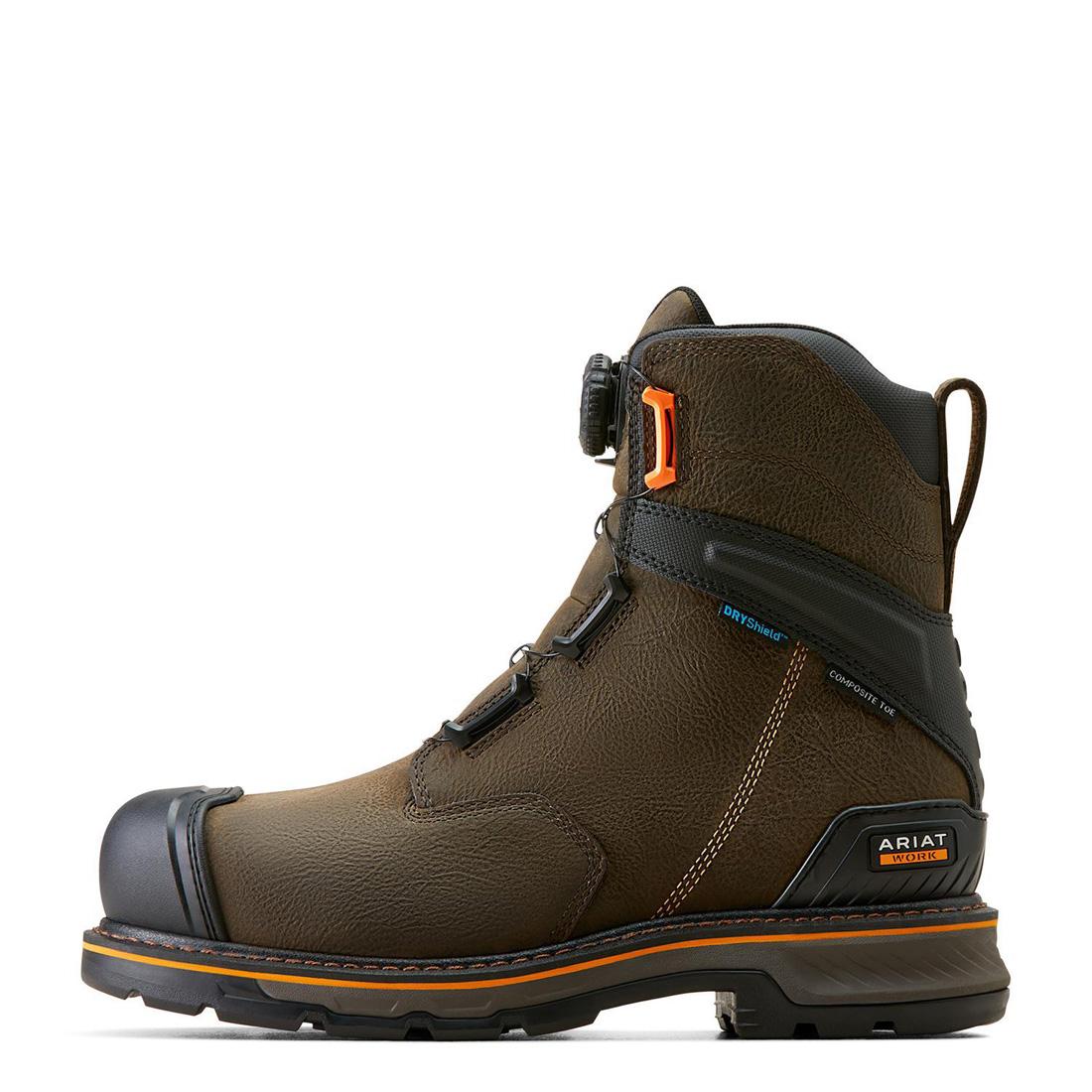 Stump Jumper BOA 8 inch Composite-Toe Waterproof Work Boot Iron Coffee - Image 6