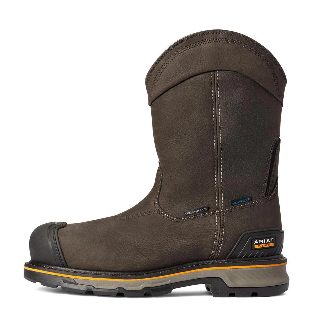 Stump Jumper Composite-Toe Waterproof Pull-On Work Boot Iron Coffee - Image 6