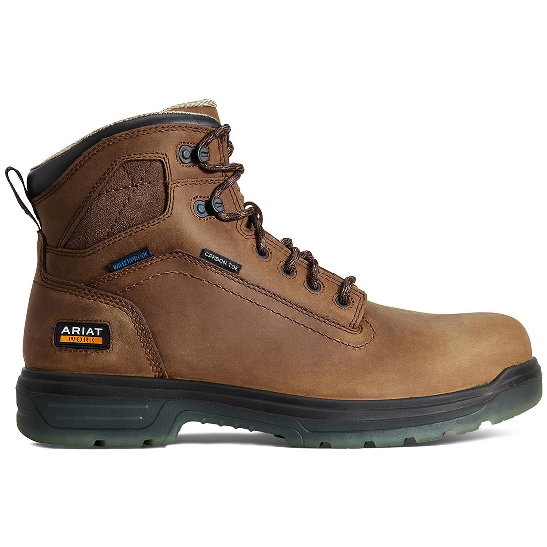 Turbo 6 inch Carbon-Toe CSA Waterproof Work Boot Aged Bark
