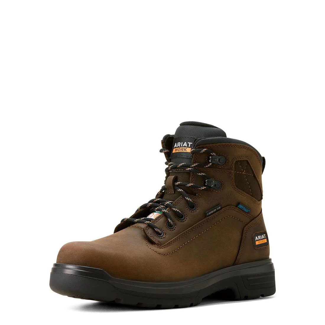 Turbo 6 inch Carbon-Toe CSA Waterproof Work Boot Rich Brown - Image 8