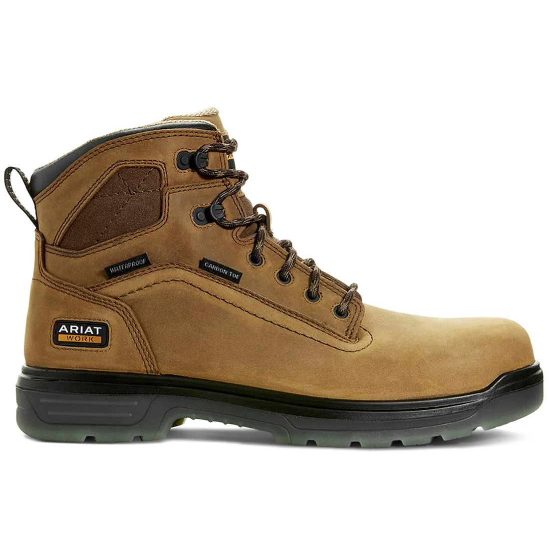 Turbo 6 inch Carbon-Toe Waterproof Work Boot Aged Bark