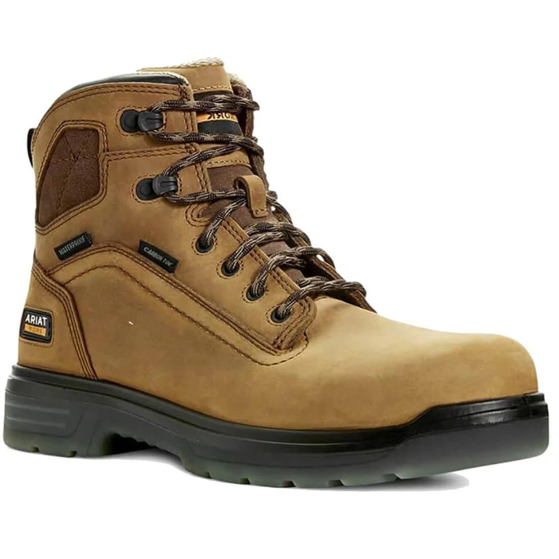 Turbo 6 inch Carbon-Toe Waterproof Work Boot Aged Bark - Image 2