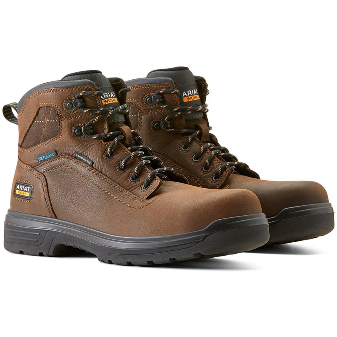 Turbo 6 inch Carbon-Toe Waterproof Work Boot Rich Brown