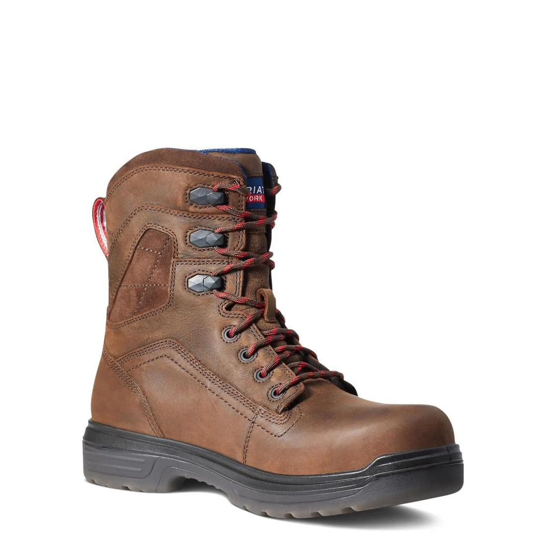 Turbo 8 inch Carbon-Toe Waterproof USA Assembled Work Boot Rich Brown - Image 6