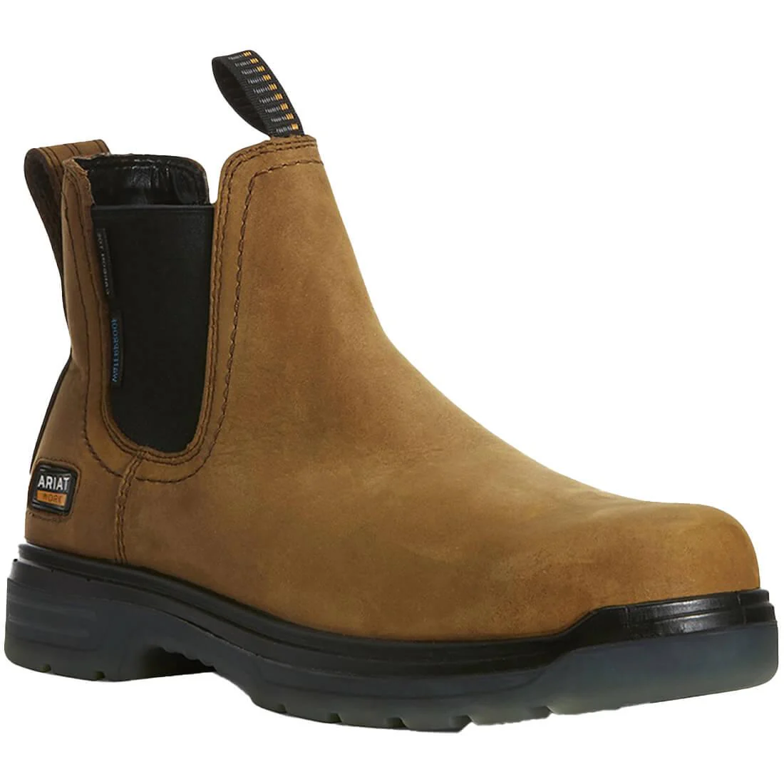 Turbo Carbon-Toe Waterproof Chelsea Work Boot Aged Bark - Image 2