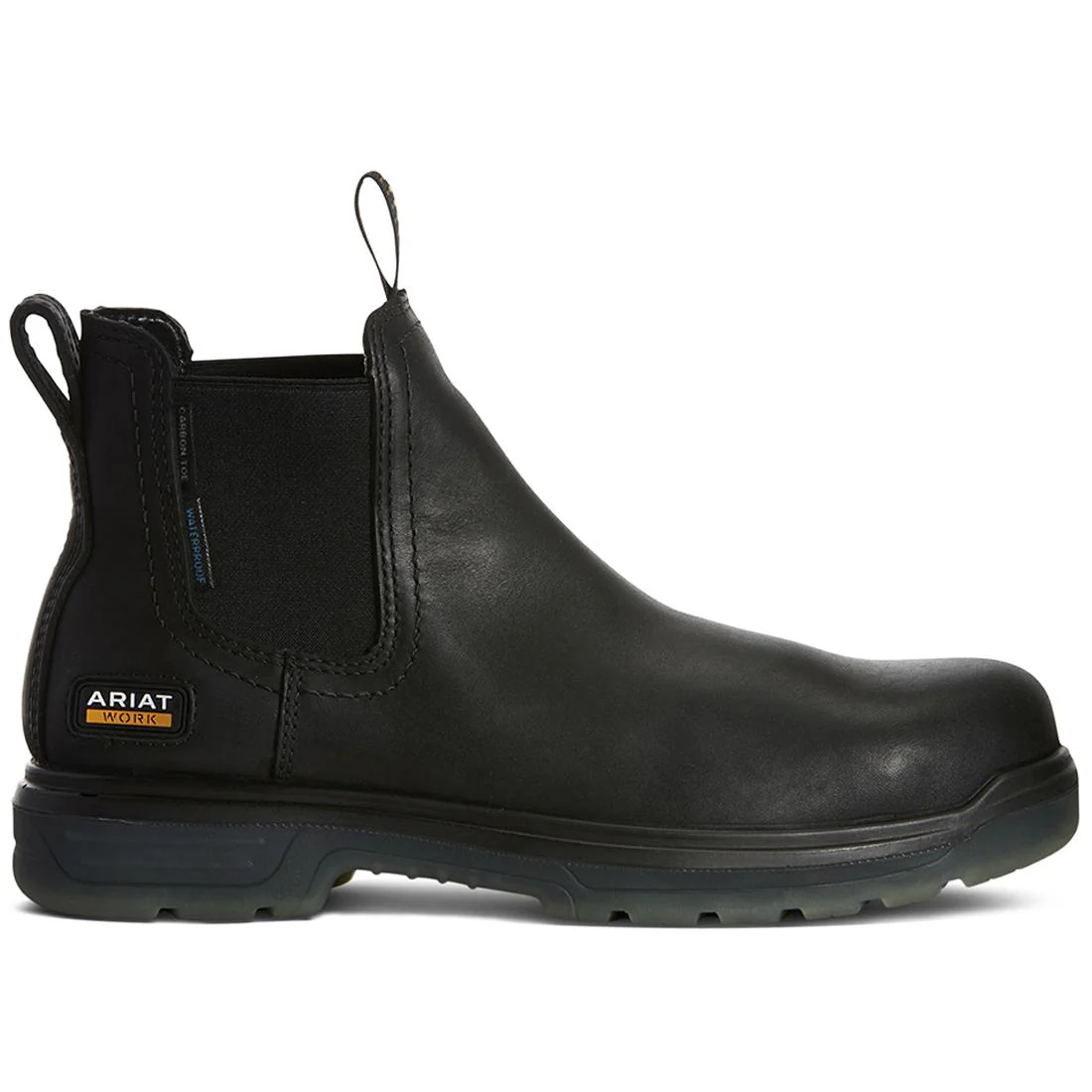 Turbo Carbon-Toe Waterproof Chelsea Work Boot Black