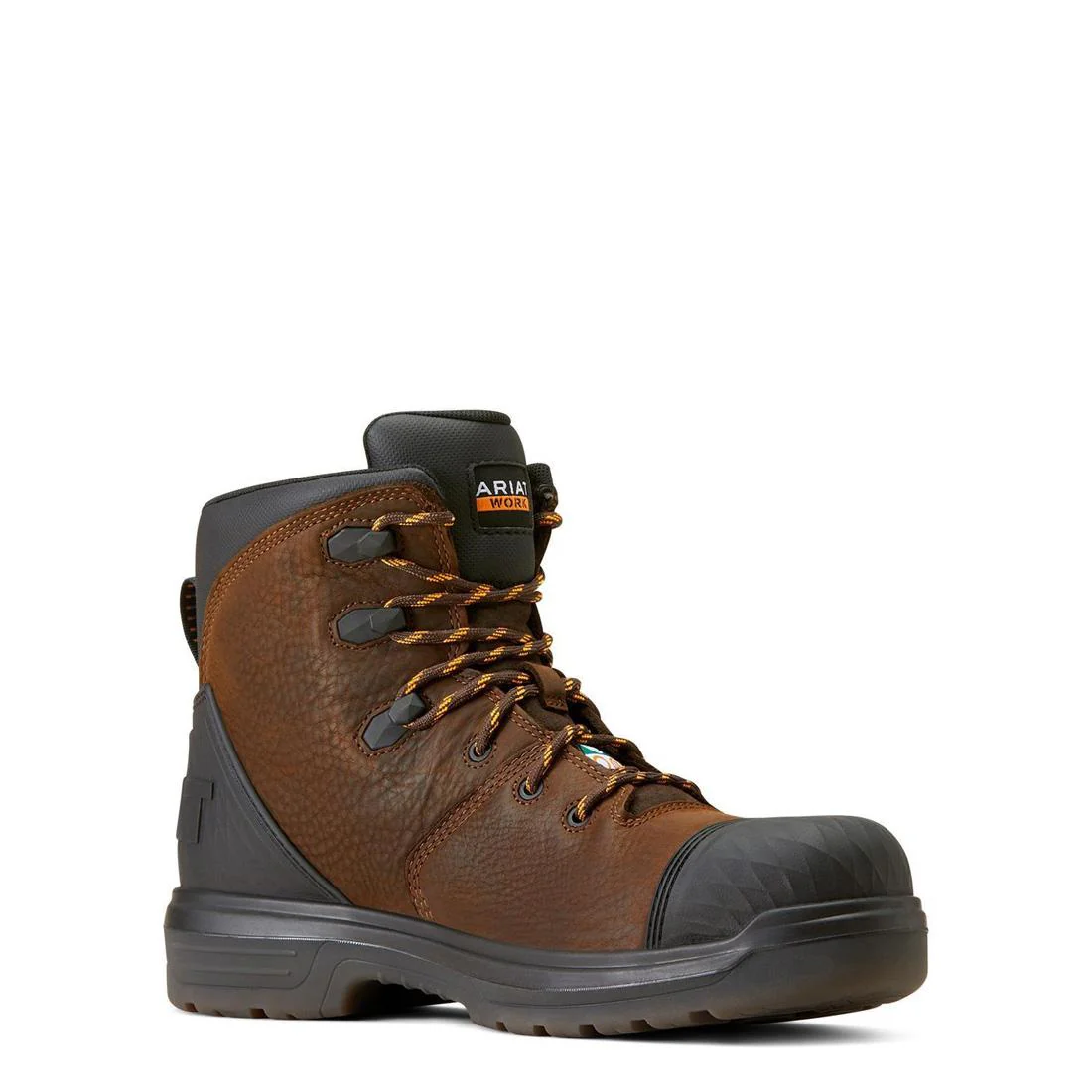 Turbo Outlaw 6 inch Carbon-Toe CSA Waterproof Work Boot Rich Brown - Image 2