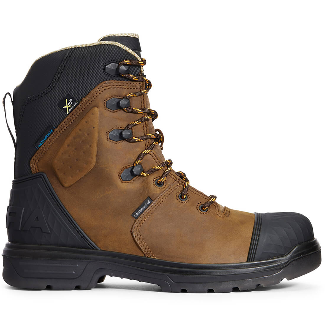 Turbo Outlaw 8 inch Carbon-Toe Waterproof CSA MetGuard Work Boot Barley Brown
