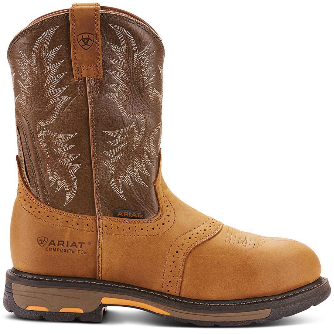 WorkHog Composite-Toe Work Boot Aged Bark