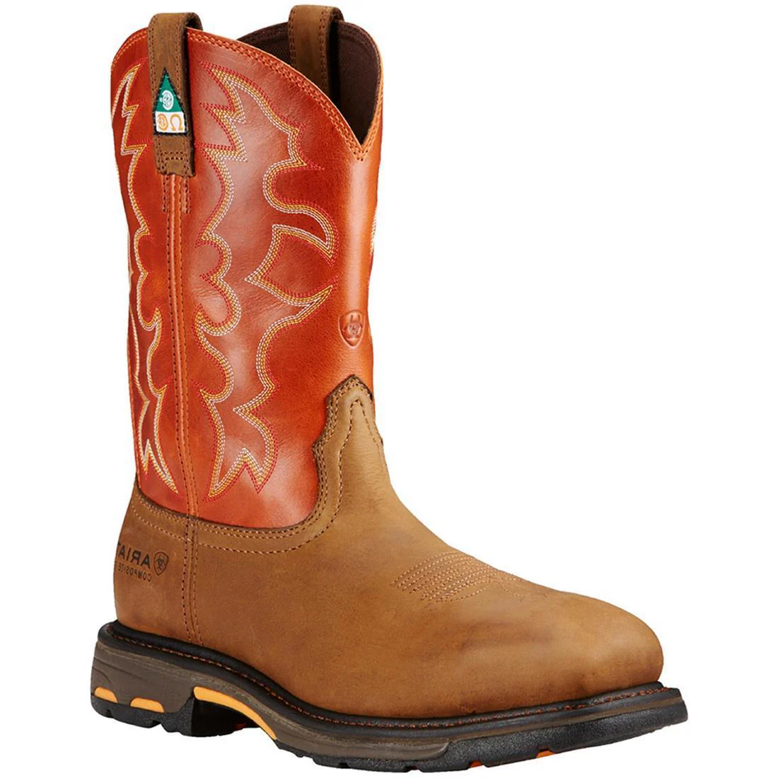 WorkHog Composite-Toe CSA Wide Square Toe Work Boot Dark Earth - Image 2
