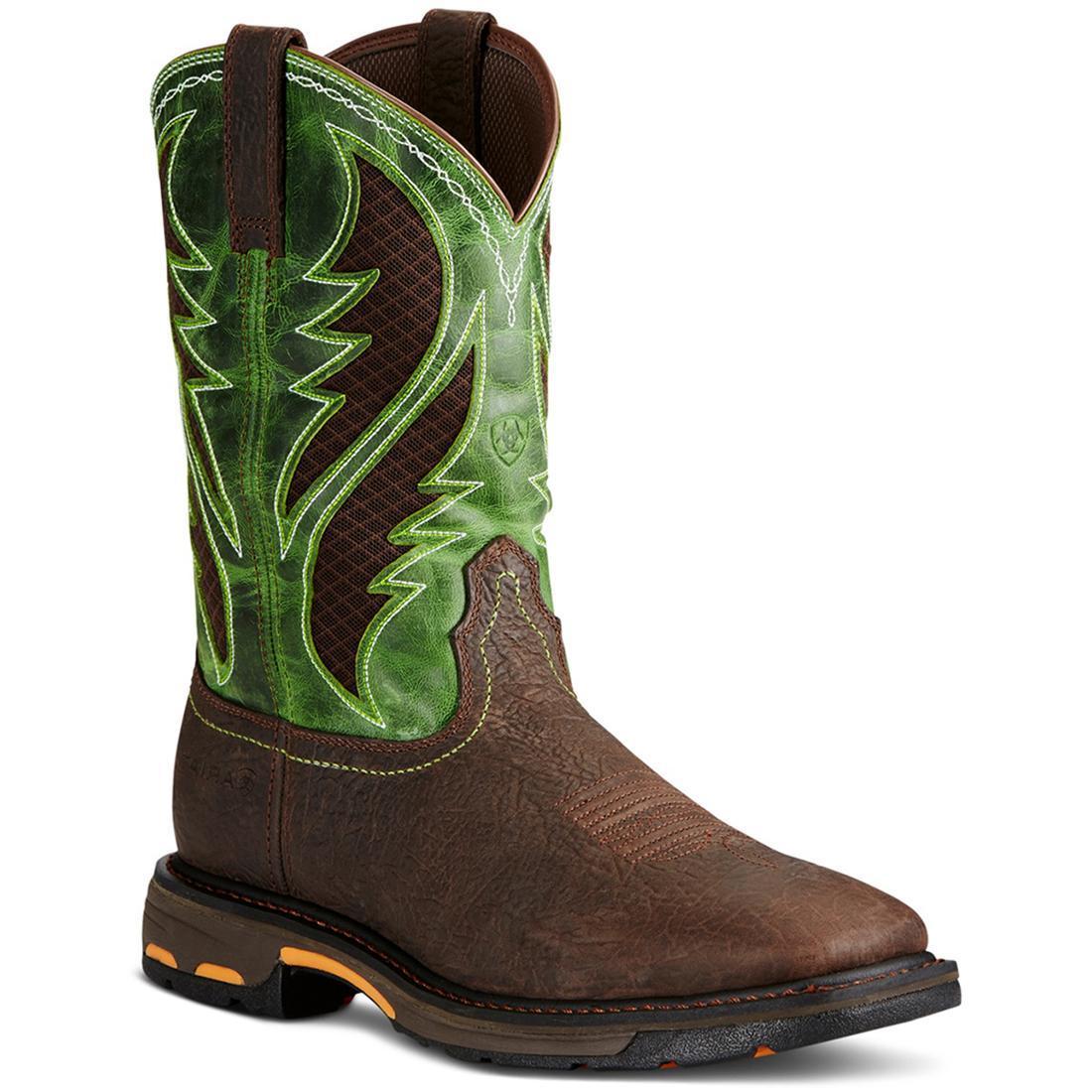 WorkHog VentTEK Composite-Toe Wide Square Toe Work Boot Bruin Brown - Image 2