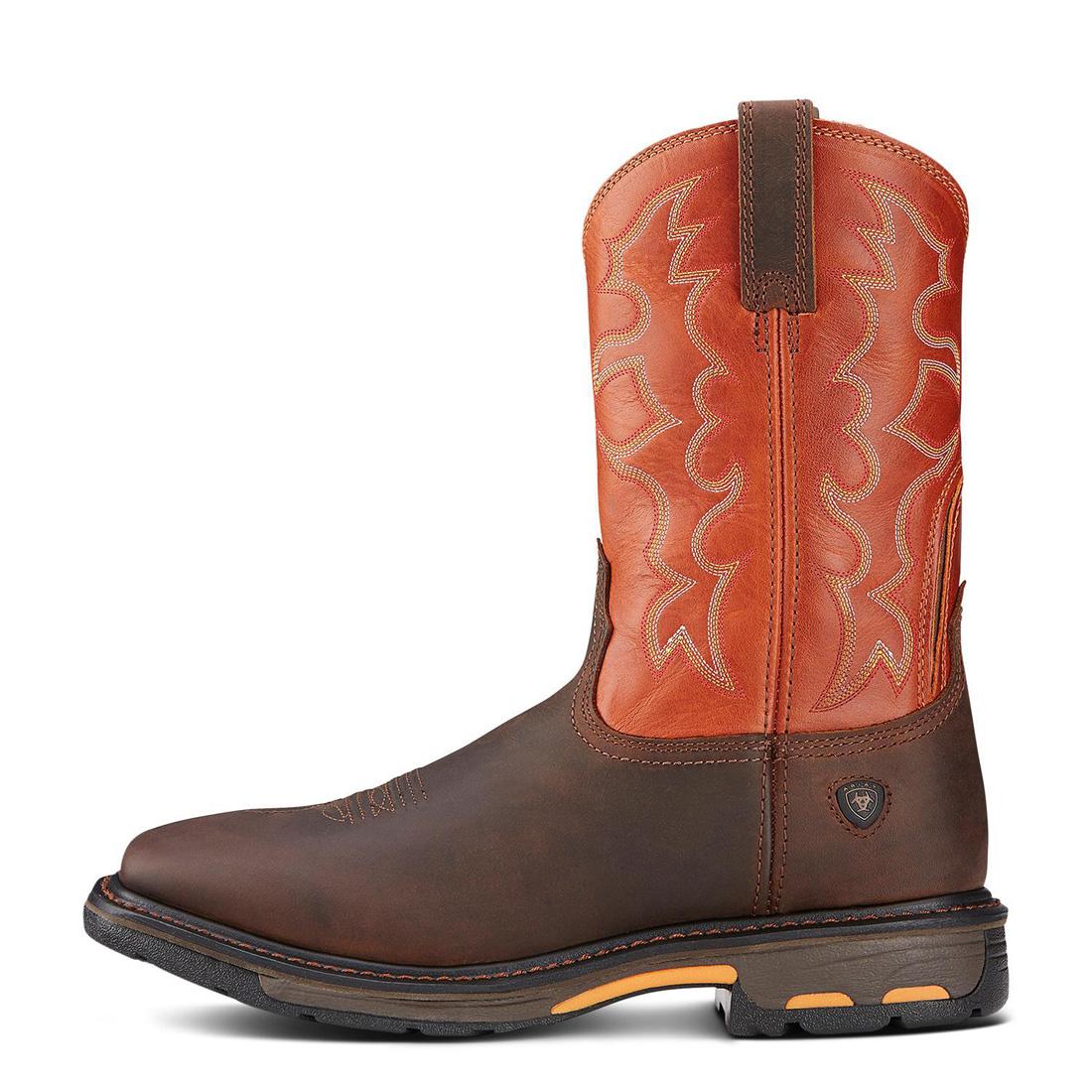 WorkHog Soft-Toe Wide Square Toe Boot Dark Earth - Image 6