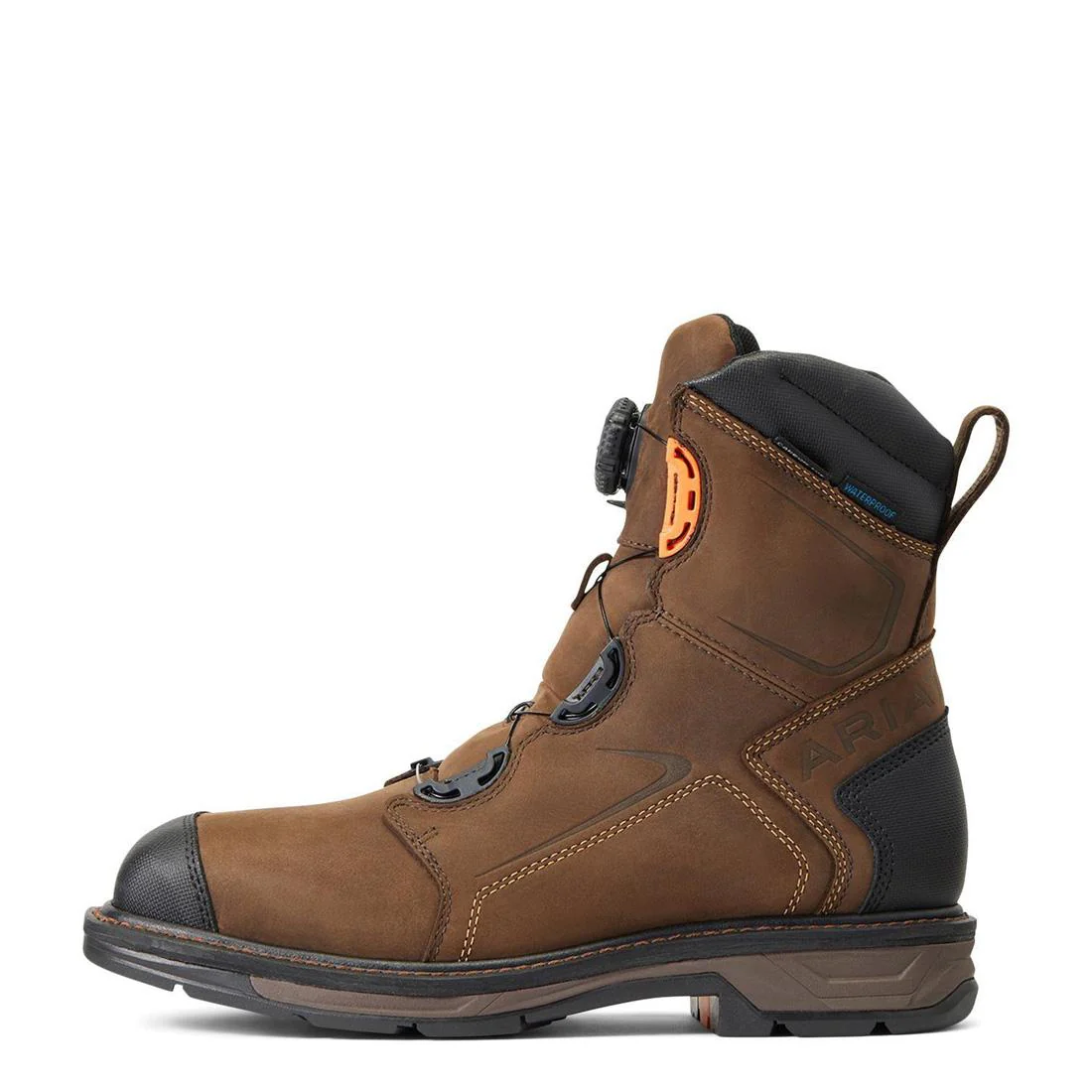 WorkHog XT BOA 8 inch Carbon-Toe Waterproof Work Boot Chocolate Brown - Image 6