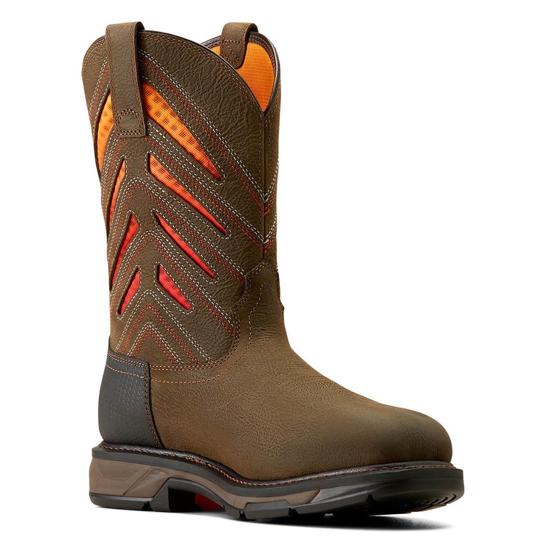 WorkHog XT VentTEK Waterproof Carbon-Toe Work Boot Iron Coffee - Image 2