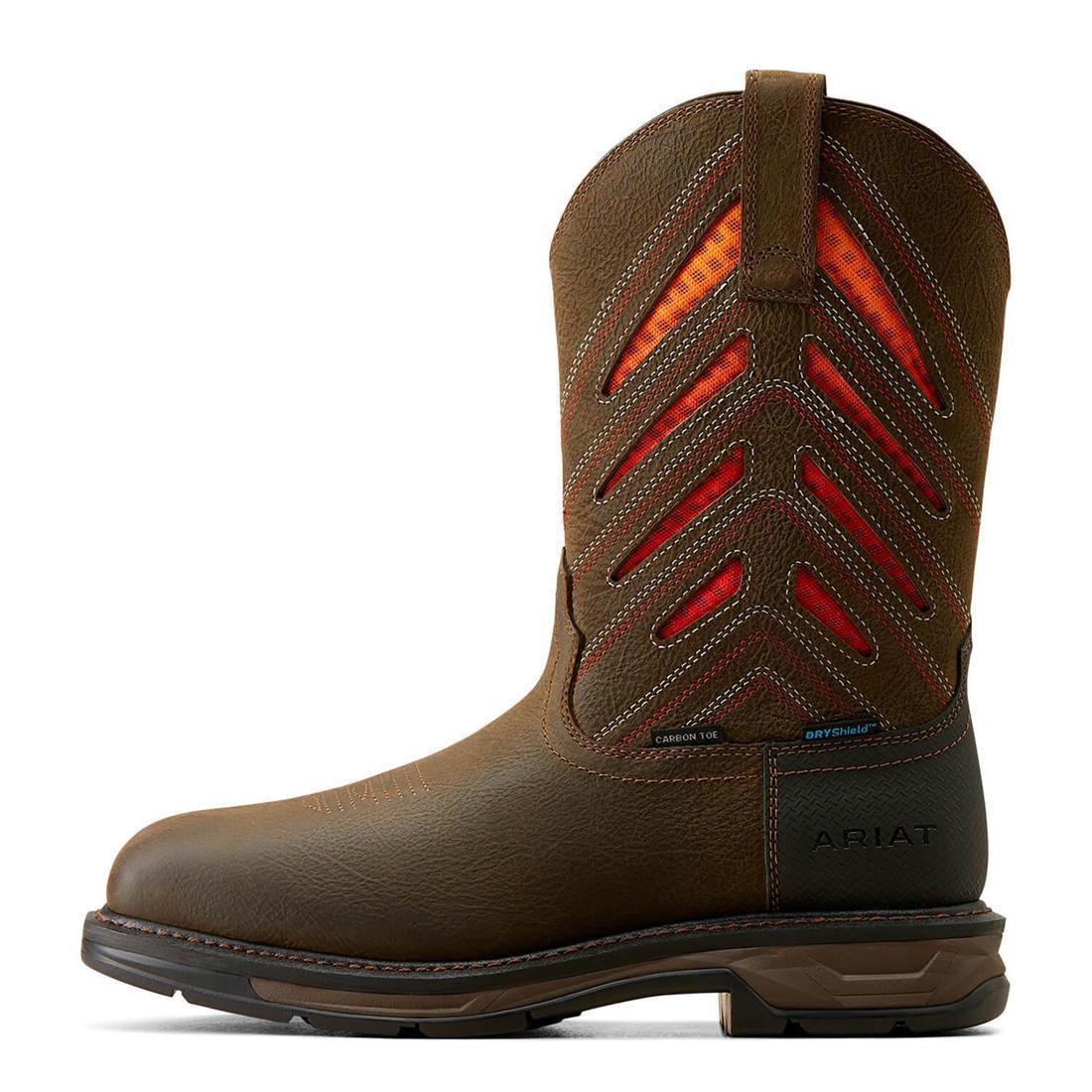 WorkHog XT VentTEK Waterproof Carbon-Toe Work Boot Iron Coffee - Image 6