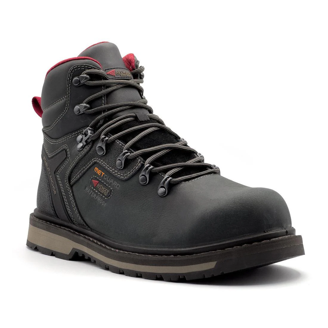 Blacksmith 6" Waterproof Met Guard Aluminum Toe Work Boots – Black - Image 2