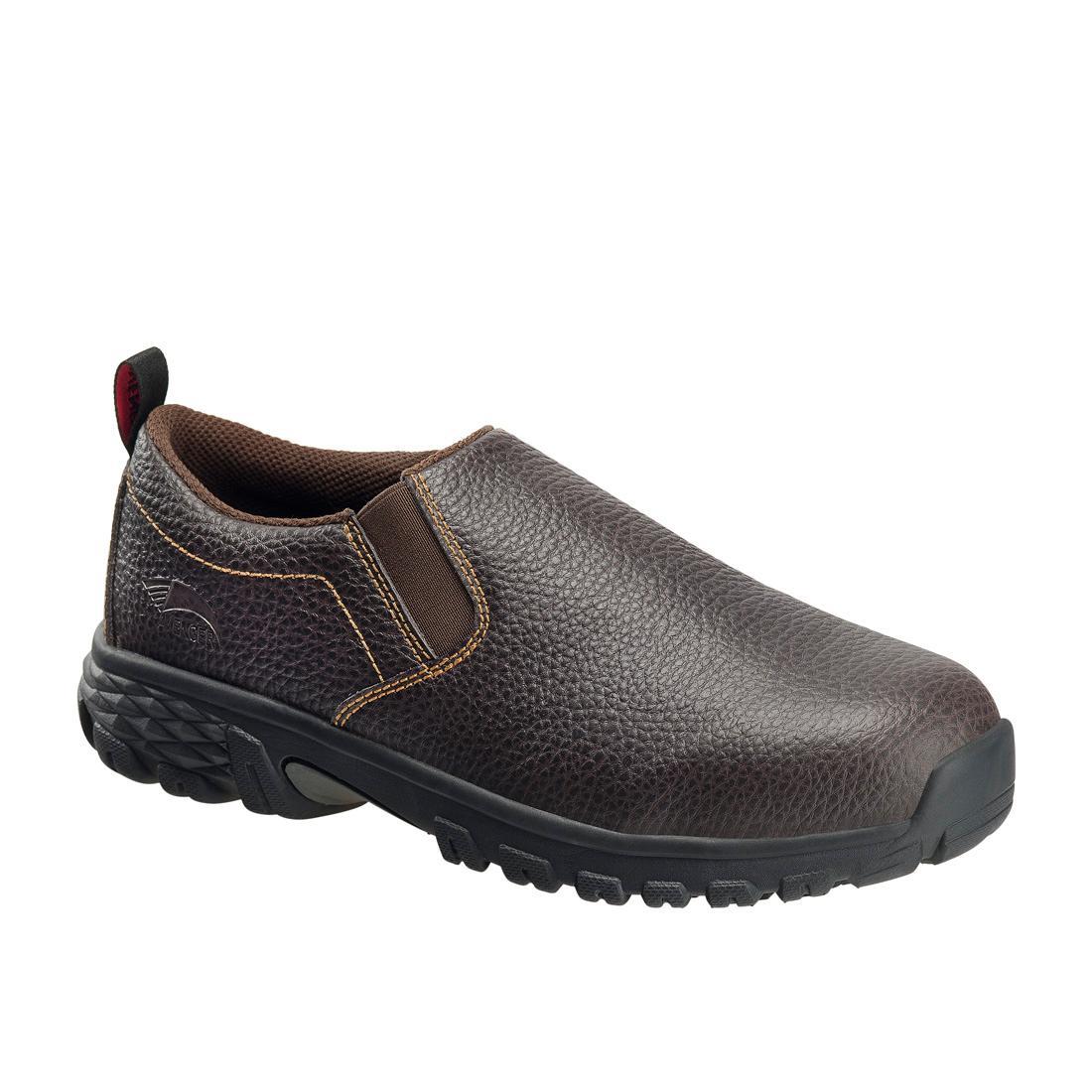 Flight SD10 Alloy Toe Slip-On Work Shoes – Brown - Image 2