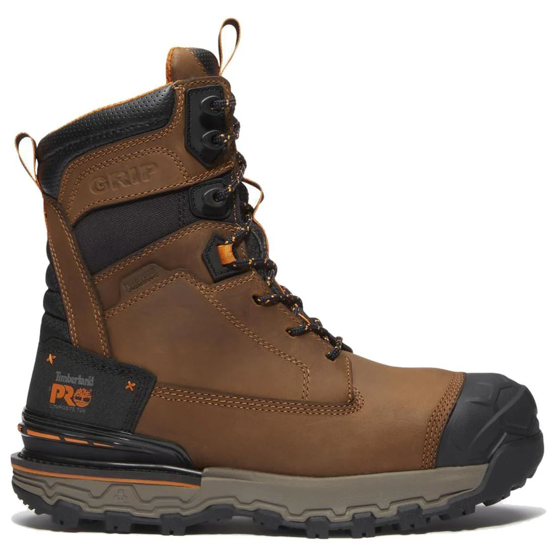 Boondock Ultralight 8 Inch Composite Toe Waterproof Work Boots Brown