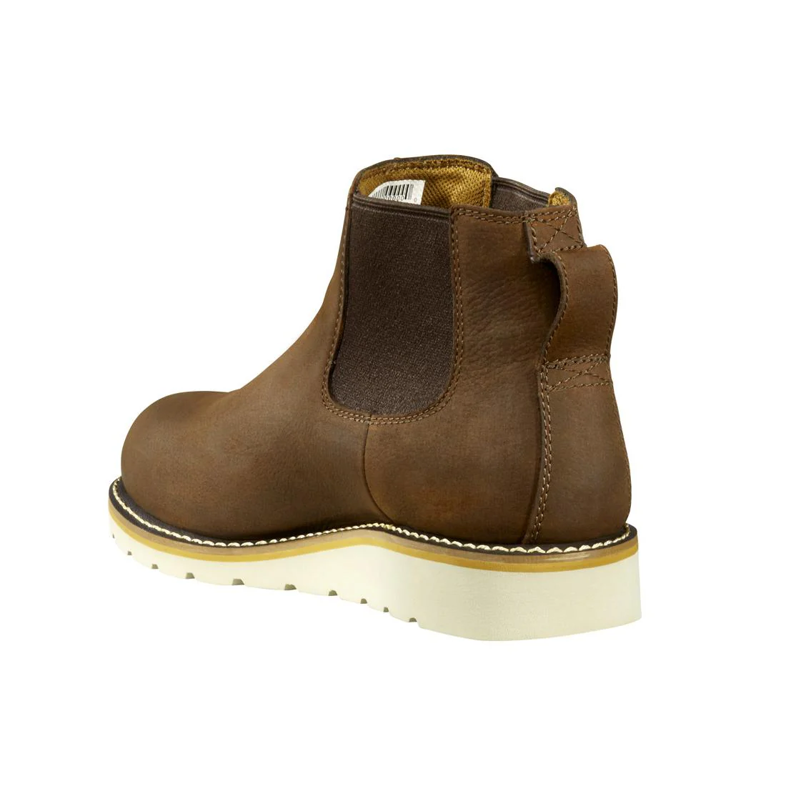 5" Wedge Steel Toe Chelsea Work Boot Dark Brown - Image 5