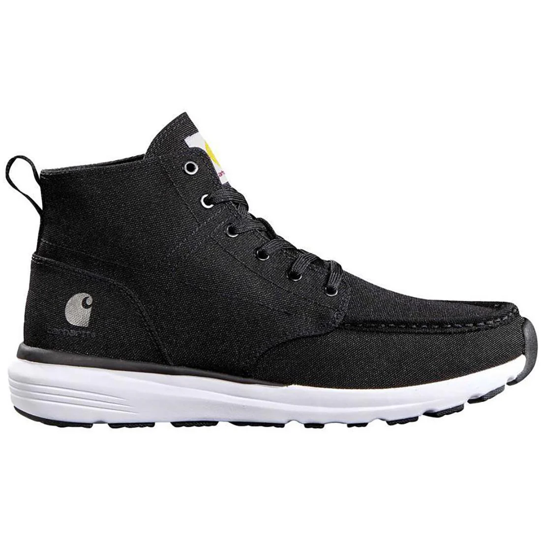 Haslett 5 Inch Soft-Toe Canvas Moc Toe Chukka Boot Black