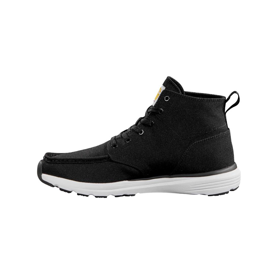 Haslett 5 Inch Soft-Toe Canvas Moc Toe Chukka Boot Black - Image 6