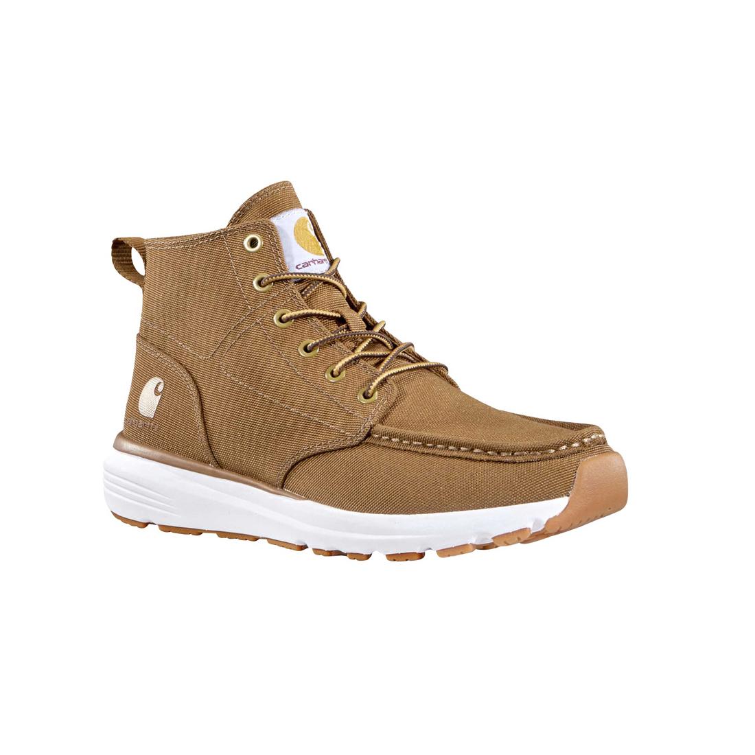 Haslett 5 Inch Soft-Toe Canvas Moc Toe Chukka Boot Brown - Image 2