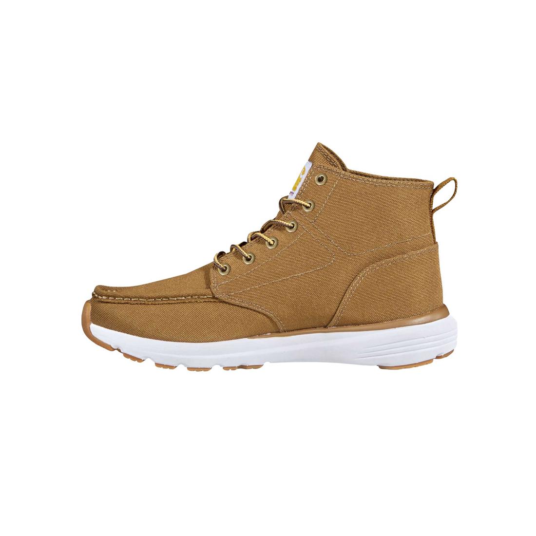 Haslett 5 Inch Soft-Toe Canvas Moc Toe Chukka Boot Brown - Image 6
