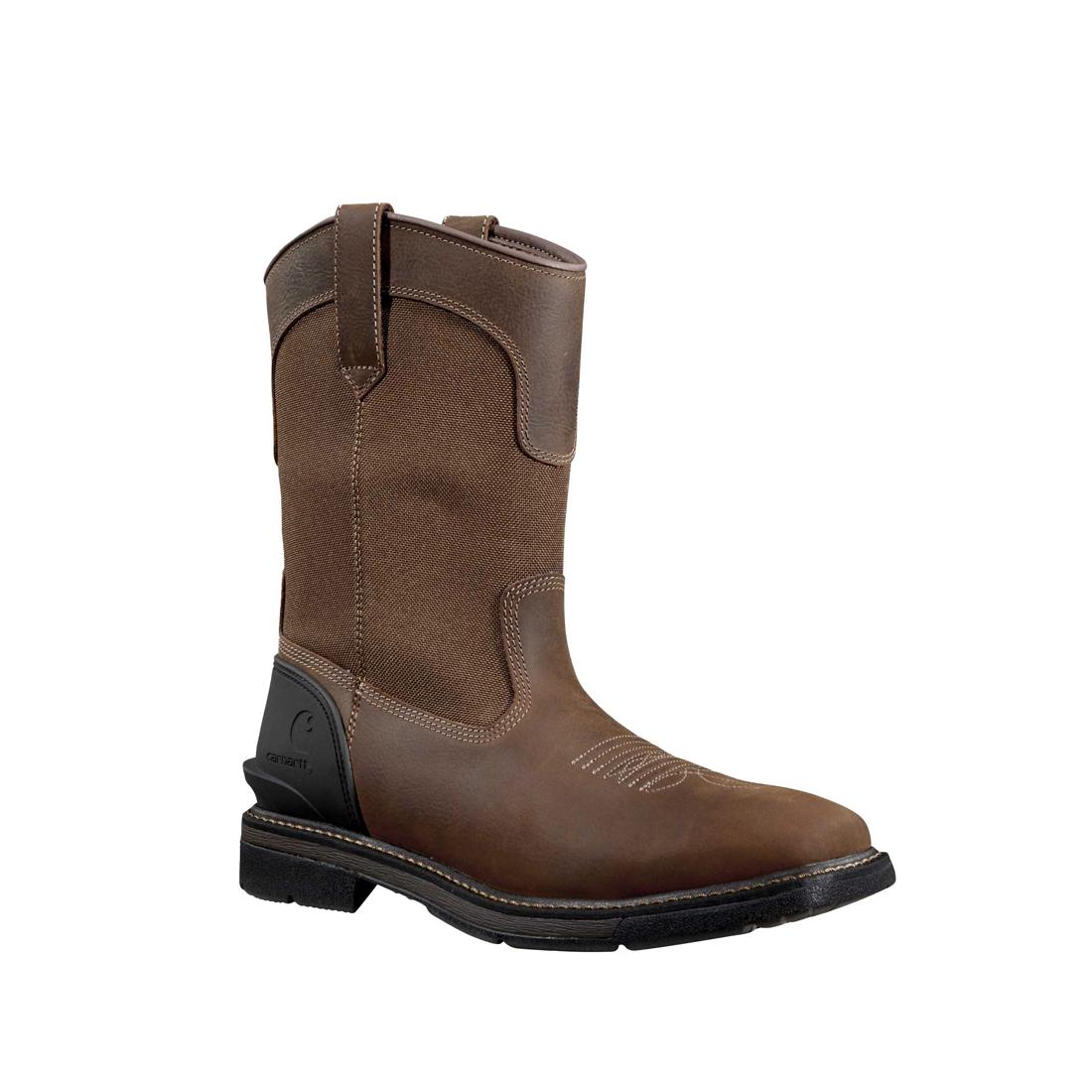 11" Montana Soft-Toe Water Resistant Square Toe Wellington Boot Brown - Image 2
