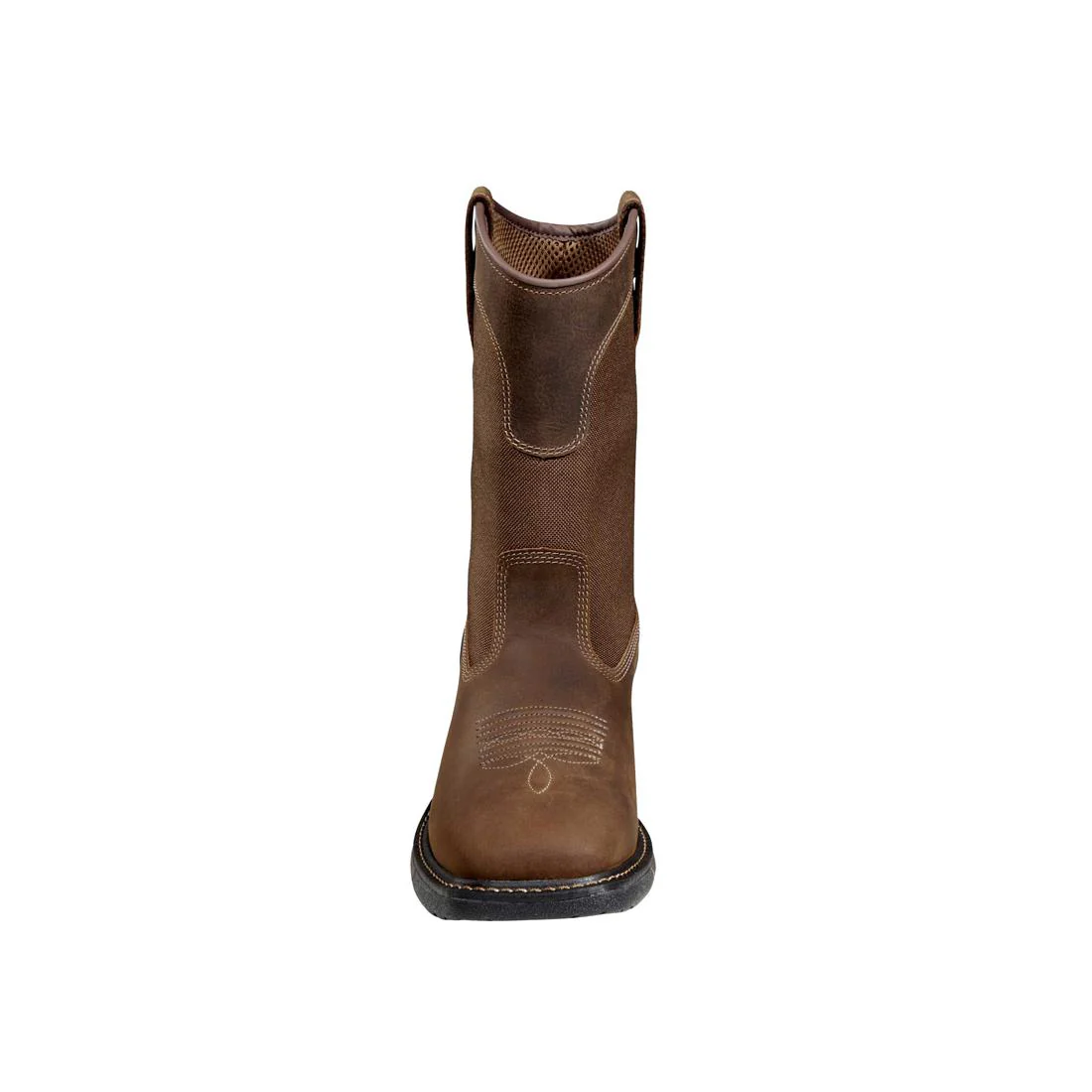 11" Montana Steel-Toe Water Resistant Square Toe Wellington Pull-On Work Boot Brown - Image 4