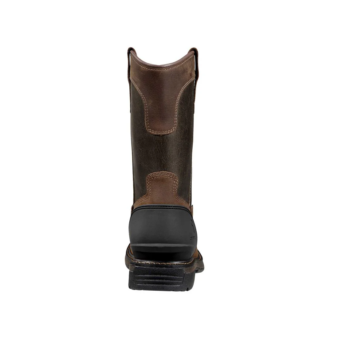11" Montana Soft Toe Waterproof Square Toe Wellington Pull-On Boot Dark Brown - Image 5