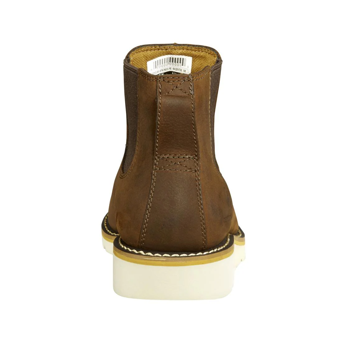 5" Women's Chelsea Wedge Soft Toe Pull-On Boot Dark Brown - Image 5